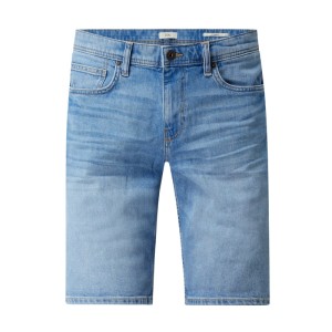 Szorty jeansowe o kroju straight fit z dodatkiem streczu
