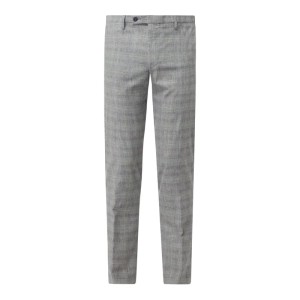 Spodnie do garnituru o kroju slim fit z dodatkiem lnu model ‘Cibravo’