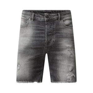 Szorty jeansowe z przetarciami model ‘Ley’