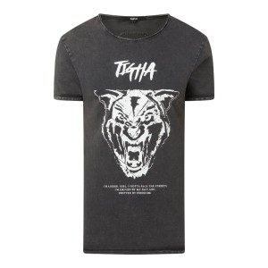 T-shirt z efektem sprania model ‘Angry Wren’