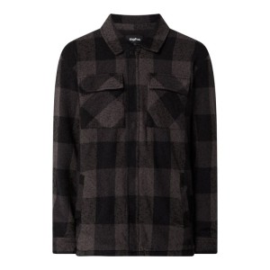 Koszula flanelowa o kroju regular fit z mieszanki bawełny i wiskozy model ‘Luke’