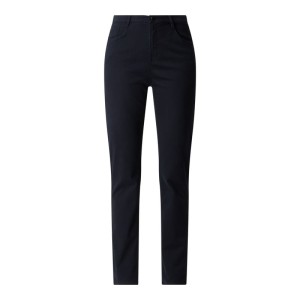 Spodnie o kroju slim fit z dodatkiem modalu model 'Mary'