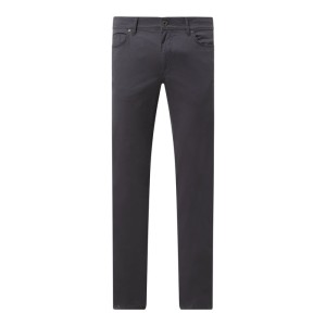 Spodnie o kroju straight fit z dodatkiem streczu model ‘Cadiz’
