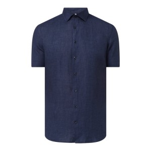 Koszula lniana o kroju slim fit