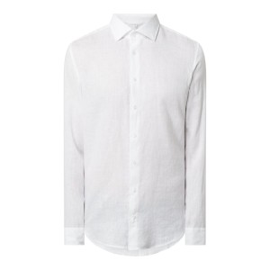 Koszula lniana o kroju slim fit