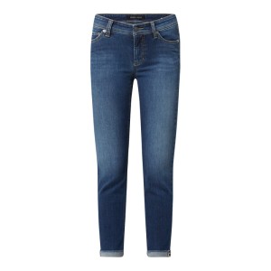 Jeansy skrócone o kroju slim fit z dodatkiem streczu model ‘Piper’