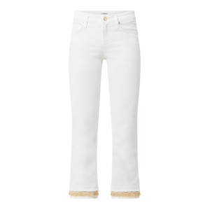 Jeansy capri o kroju straight fit z dodatkiem streczu model ‘Tess’