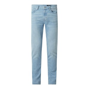 Jeansy o kroju regular fit ze streczem