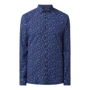 Koszula lniana o kroju regular fit z dodatkiem bawełny model ‘Heli’