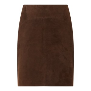 Spódnica mini ze skóry welurowej