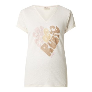 T-shirt z lnu