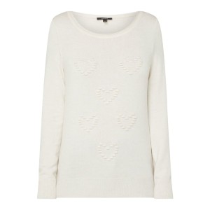 Sweter z detalem w kontrastowym kolorze