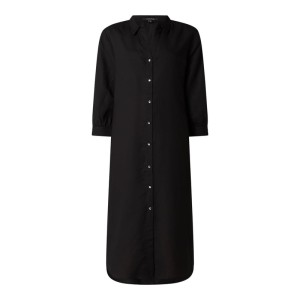 Sukienka koszulowa z mieszanki wiskozy i lnu