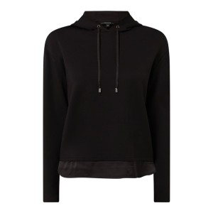 Bluza z kapturem i dołem w kontrastowym kolorze