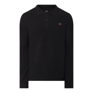 Koszulka polo z bawełny ekologicznej z długim rękawem