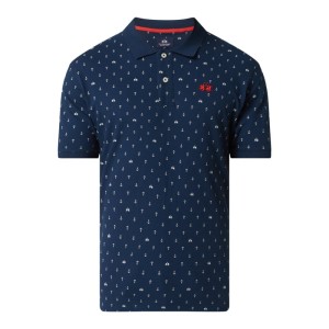 Koszulka polo we wzory na całej powierzchni