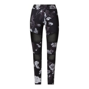 Legginsy sportowe z kwiatowym wzorem