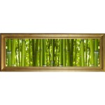 Obraz podświetlany lampa LED bambusy spa 40x130cm 