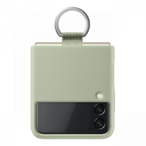 Etui Samsung Silicone Cover z pierścieniem do Galaxy Z Flip3 5G Oliwkowy