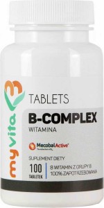 Witamina B Complex B1 B2 B6 B12 BIOTYNA 100 tabletek MyVita