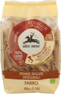 MAKARON (ORKISZOWY RAZOWY) PENNE BIO 500 g - ALCE NERO