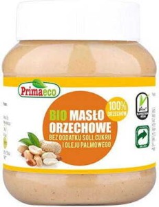 Krem z orzeszków ziemnych bez dodatku soli i cukru BIO 360 g - Primaeco