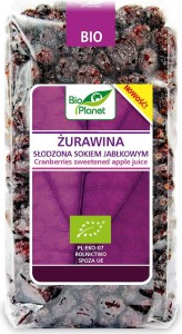 ŻURAWINA SŁODZONA SOKIEM JABŁKOWYM BIO 400 g - BIO PLANET