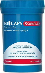 Witamina B Complex 293 mg 60 porcji 120 kapsułek Bicaps ForMeds