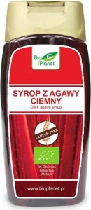 SYROP Z AGAWY CIEMNY BEZGLUTENOWY BIO 350 g (250 ml) - BIO PLANET
