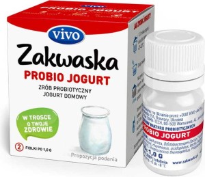 Jogurt domowy PROBIO jogurt żywe kultury bakterii probiotyk opakowanie 2 x 1g ZAKWASKI VIVO