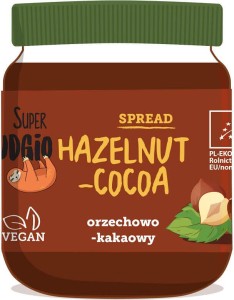 Krem orzechowo-kakaowy bezglutenowy BIO 190 g Super Fudgio