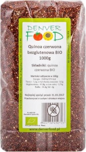 Quinoa czerwona komosa ryżowa bezglutenowa BIO 1000g Denver Food