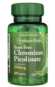 Chrom 200mcg Chromium Picolinate 100 kapsułek Puritan's Pride