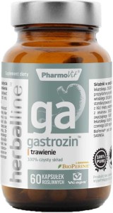 Gastrozin z dodatkiem BioPerine 60 kapsułek Vcaps PharmoVit Herballine