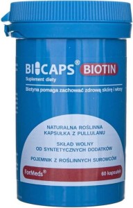 Bicaps Biotyna Biotin 2500?g 60 porcji 60 kapsułek ForMeds