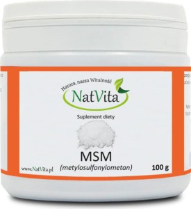 MSM ORGANICZNY ZWIĄZEK SIARKI 100g NatVita