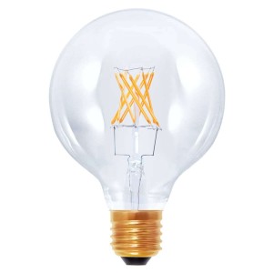 Żarówka kulista LED E27 6W 922 G95 z włóknami