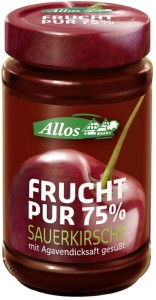 MUS WIŚNIOWY (75% OWOCÓW) BIO 250 g - ALLOS
