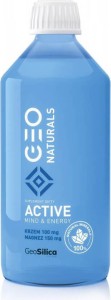 Krzem 100 mg i magnez 150 mg Activ Mind & Energy 500 ml GeoNaturals GeoSilica MedicaLine