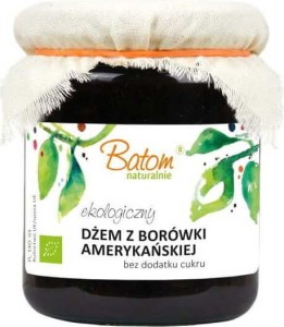 DŻEM Z BORÓWKI AMERYKAŃSKIEJ B/C BIO 260 g - BATOM