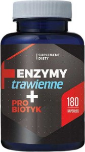 Enzymy trawienne + probiotyk 180 kapsułek Hepatica