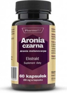 Aronia czarna Aronia melanocarpa 20:1 ekstrakt 200mg 60 kapsułek PharmoVit