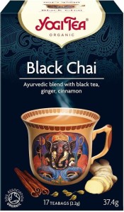 HERBATA CZARNA BLACK CHAI Z IMBIREM I CYNAMONEM BIO (17 x 2,2 g) - YOGI TEA