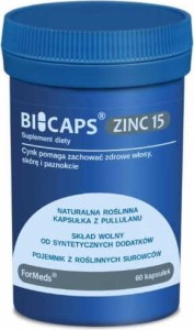 Bicaps Cynk Zinc 15 60 porcji 60 kapsułek ForMeds