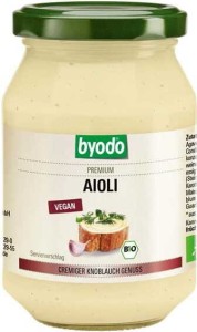 Majonez wegański aioli bez glutenu BIO 250 ml Byodo