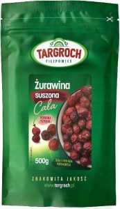 Żurawina suszona cała całojagodowa 500g Targroch