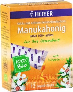 MIÓD MANUKA MGO 100+ BIO 12 SASZETEK - HOYER