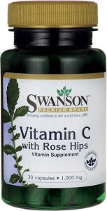 Witamina C z dziką różą 1000mg Vitamin C with Rose Hips 30 kapsułek SWANSON