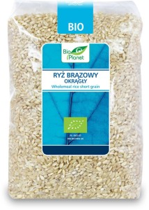 RYŻ BRĄZOWY OKRĄGŁY BIO 1 kg - BIO PLANET
