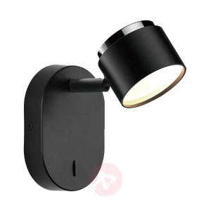 Lindby Marrie spot LED z przełącznikiem, czarny